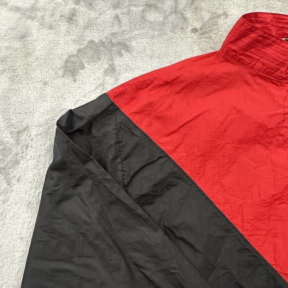 DARE Program Jacket Mens XL Red Black Vintage Quarter Zip Pullover 90s Style - Picture 3 of 9